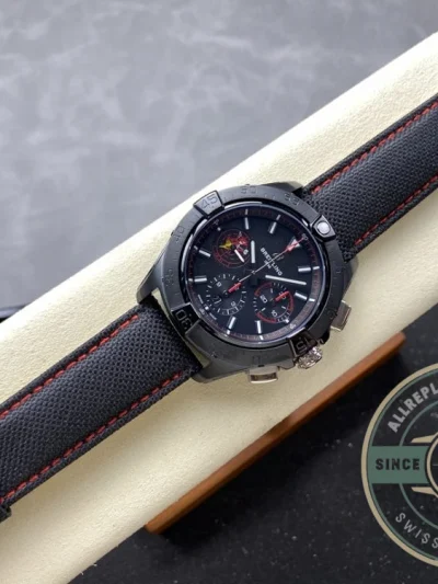 Replica Breitling Avenger Automatic Black Red Strap A13375101B1X2 - 1:1 Swiss Replica Watch