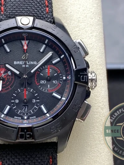 Replica Breitling Avenger Automatic Black Red Strap A13375101B1X2 - 1:1 Swiss Replica Watch