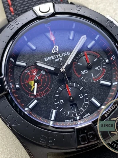 Replica Breitling Avenger Automatic Black Red Strap A13375101B1X2 - Affordable Luxury Replica Timepiece