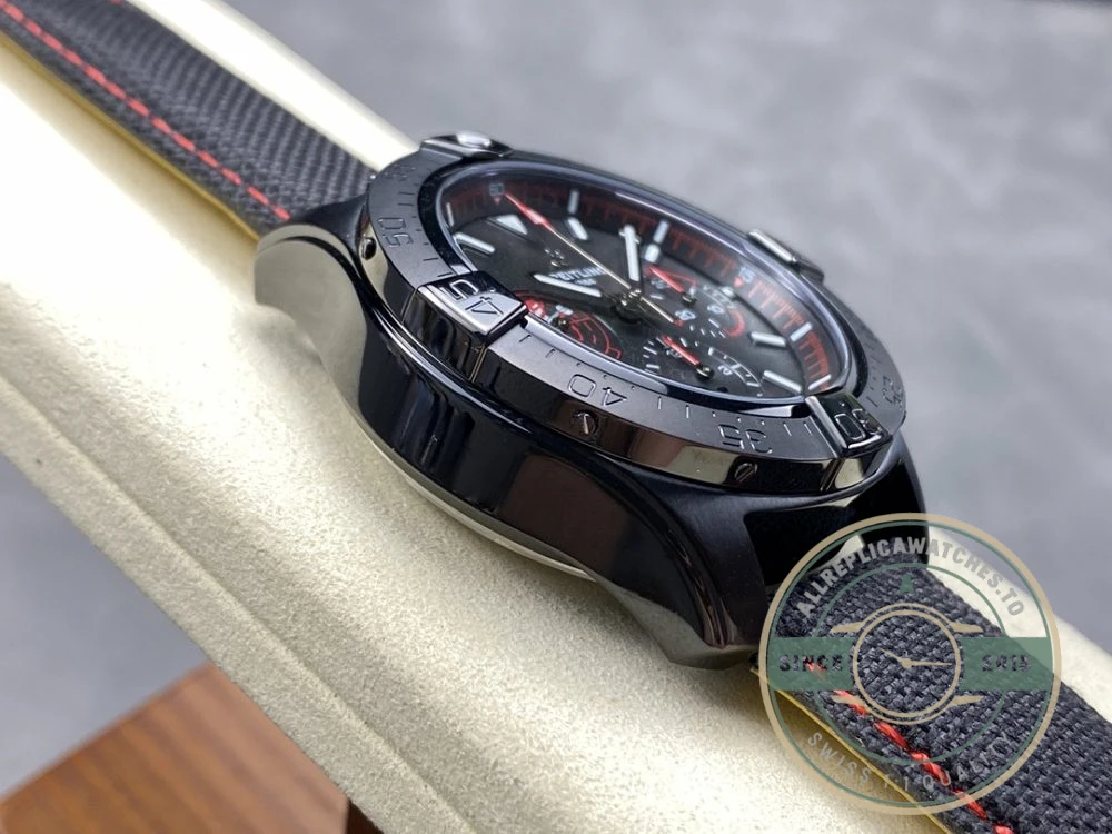 Replica Breitling Avenger Automatic Black Red Strap A13375101B1X2 - Premium Super Clone Watch