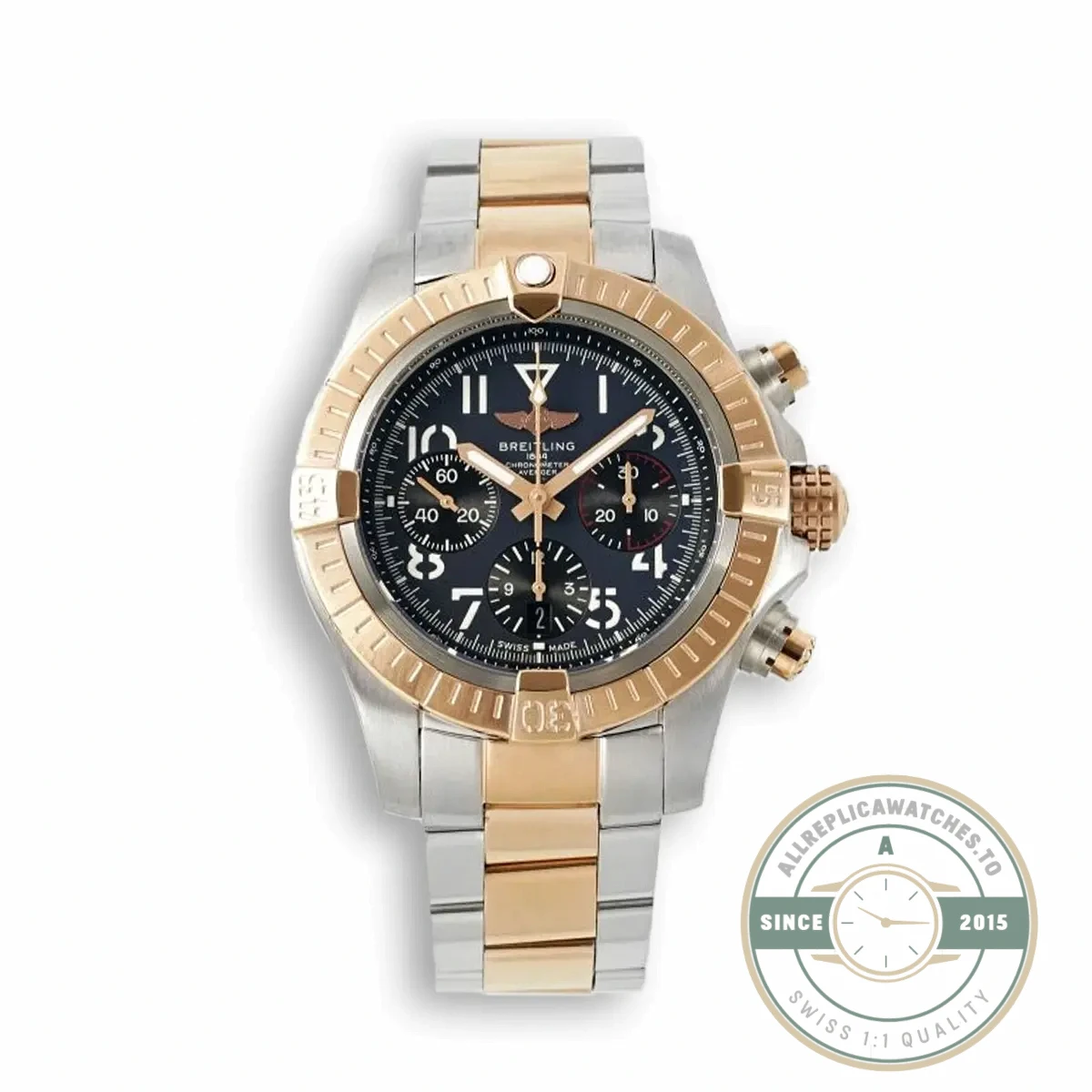 Replica Breitling Avenger Automatic Gold Steel 45mm UB01821A1B1X1 - Factory Super Clone Watch