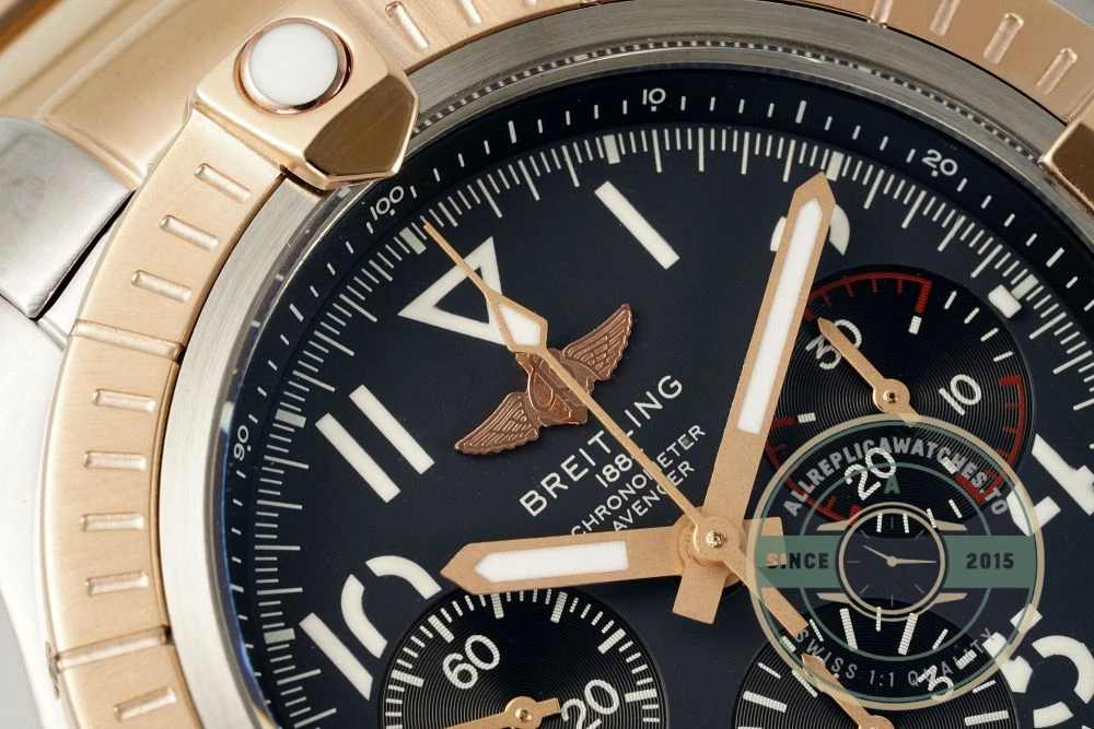 Replica Breitling Avenger Automatic Gold Steel 45mm UB01821A1B1X1 - High-Grade Replica Watch