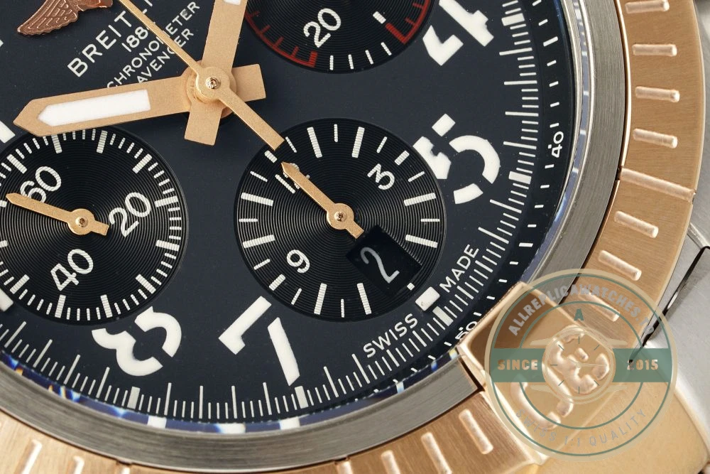 Replica Breitling Avenger Automatic Gold Steel 45mm UB01821A1B1X1 - Swiss Movement Replica Watch