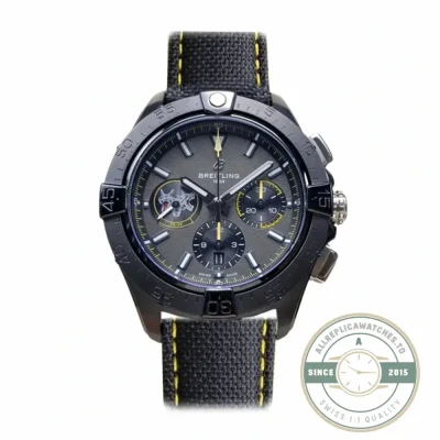 Replica Breitling Avenger Black Leather 45 mm SB01472A1B1X1 - Affordable Super Clone Watch