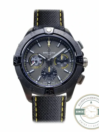 Replica Breitling Avenger Black Leather 45 mm SB01472A1B1X1 - Affordable Super Clone Watch