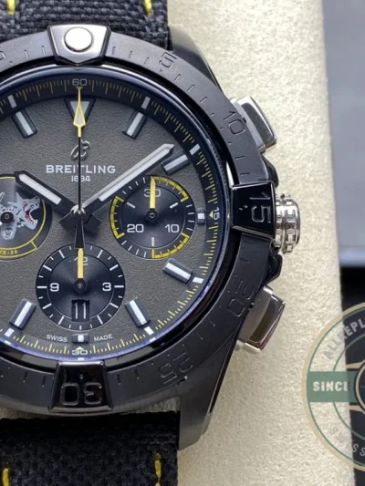 Replica Breitling Avenger Black Leather 45 mm SB01472A1B1X1 - Affordable Super Clone Watch