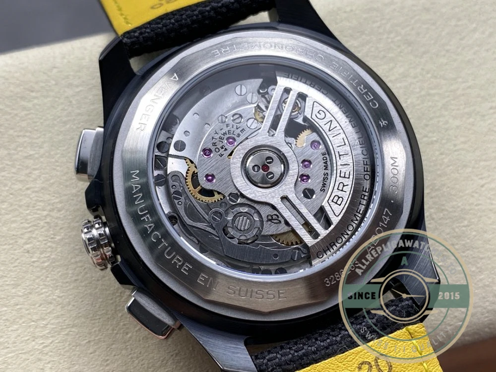 Replica Breitling Avenger Black Leather 45 mm SB01472A1B1X1 - Affordable Super Clone Watch
