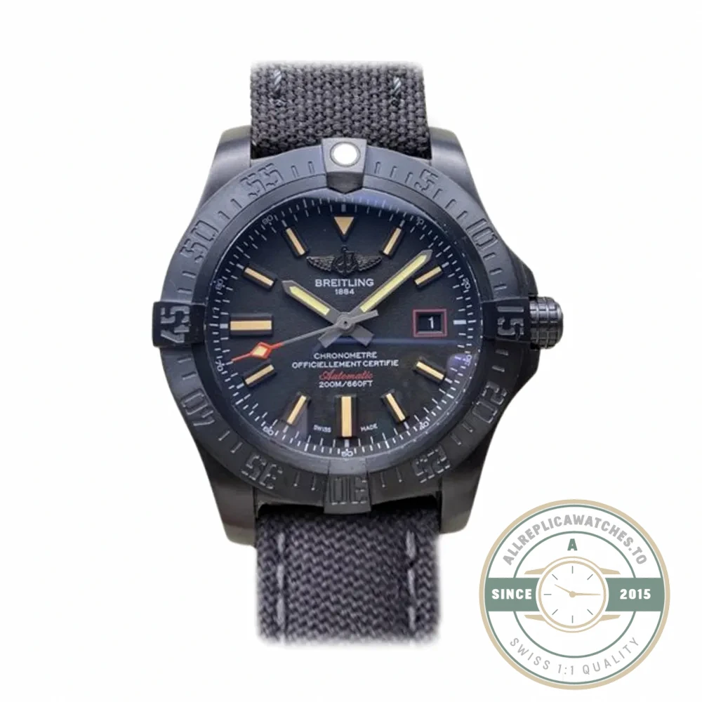 Replica Breitling Avenger Black Stainless Steel Watch V17311101B1W1 - Affordable Super Clone Watch