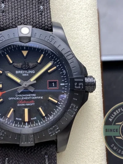 Replica Breitling Avenger Black Stainless Steel Watch V17311101B1W1 - Affordable Luxury Replica Timepiece