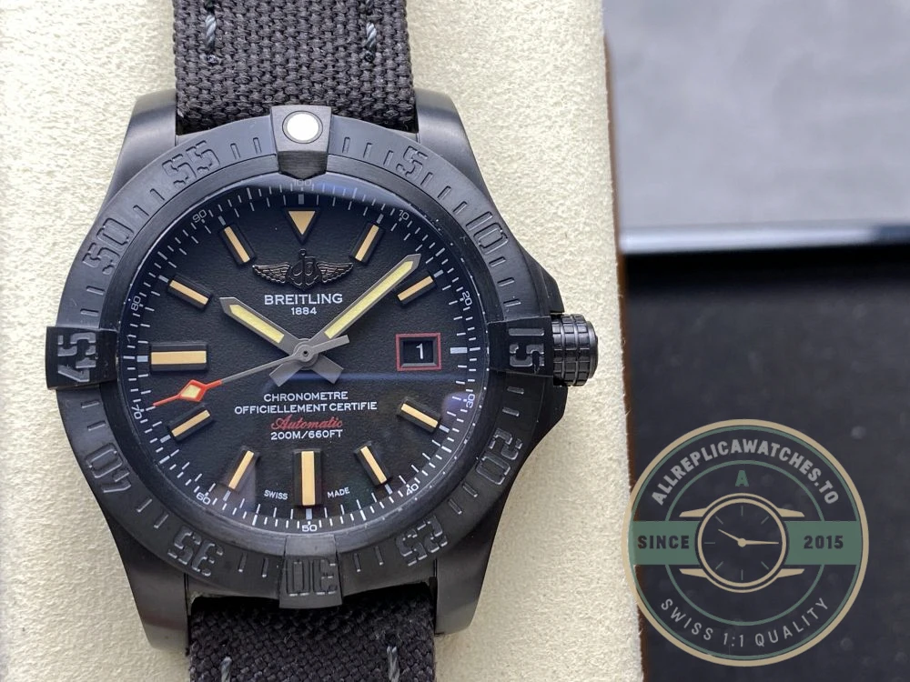 Replica Breitling Avenger Black Stainless Steel Watch V17311101B1W1 - Affordable Luxury Replica Timepiece