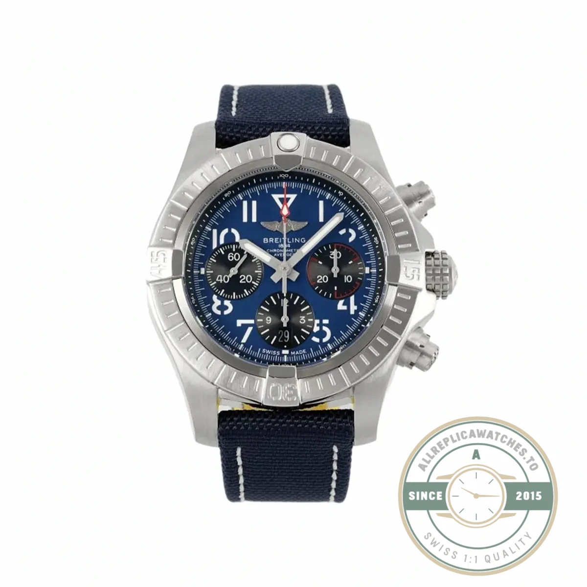 Replica Breitling Avenger Blue Leather 45 mm AB01821A1C1X1 - Affordable Super Clone Watch