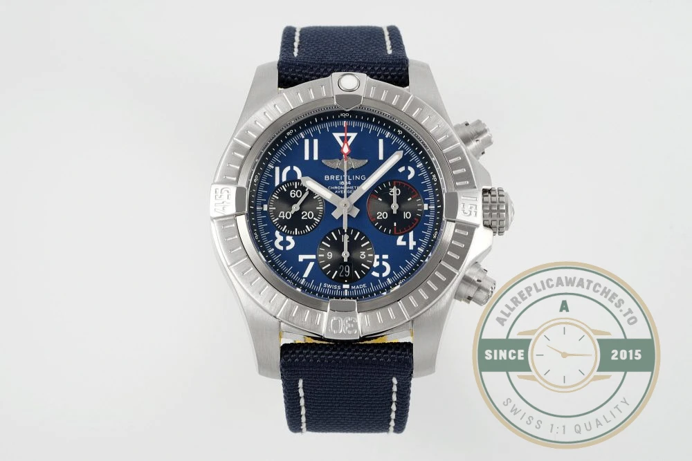 Replica Breitling Avenger Blue Leather 45 mm AB01821A1C1X1 - Affordable Super Clone Watch
