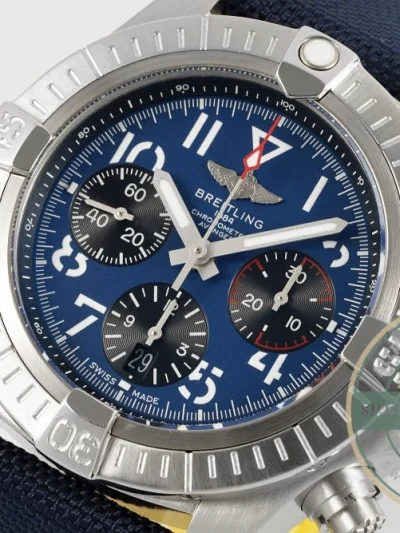 Replica Breitling Avenger Blue Leather 45 mm AB01821A1C1X1 - Swiss-Made Clone Watch