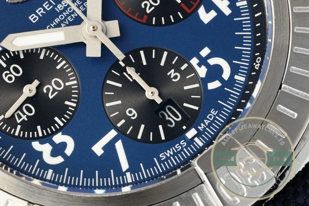 Replica Breitling Avenger Blue Leather 45 mm AB01821A1C1X1 - Swiss Movement Replica Watch