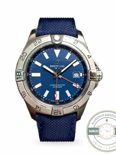 Replica Breitling Avenger Blue Leather Watch 44mm A32320101C1X1 - Budget Luxury Replica Watch