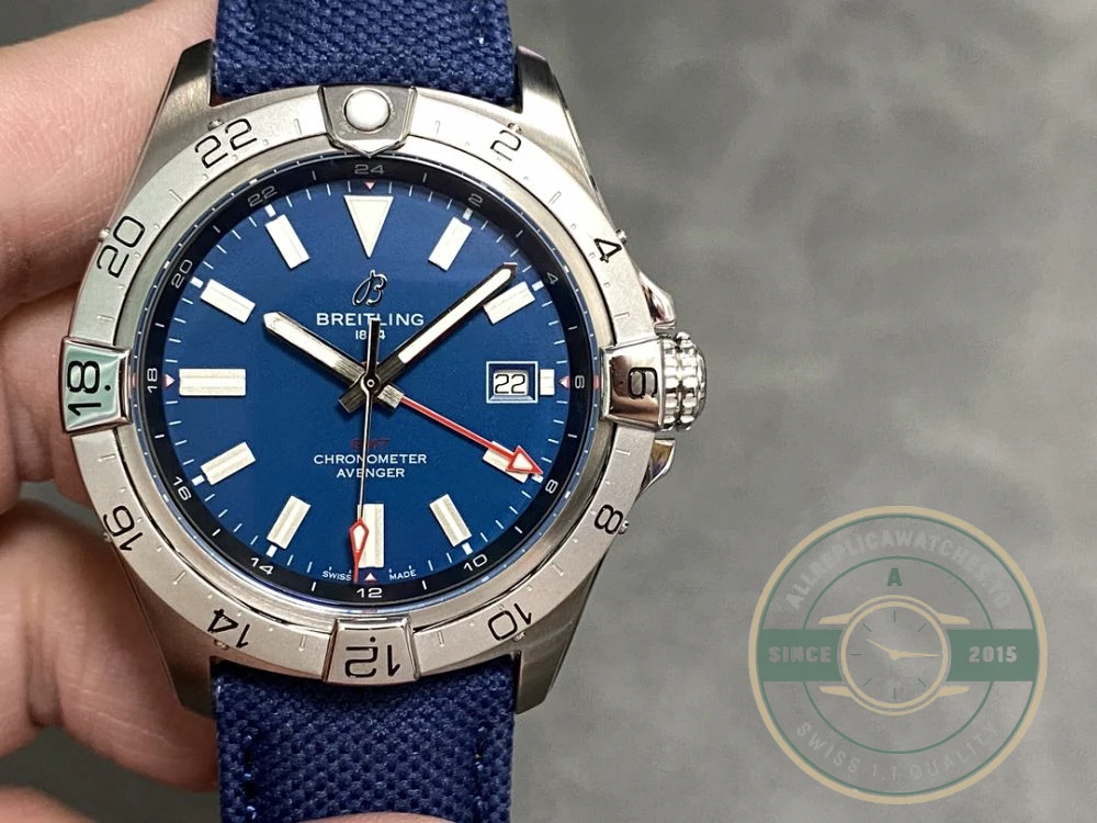 Replica Breitling Avenger Blue Leather Watch 44mm A32320101C1X1 - Budget Luxury Replica Watch