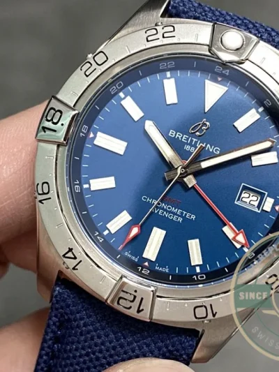 Replica Breitling Avenger Blue Leather Watch 44mm A32320101C1X1 - Swiss Movement Replica Watch