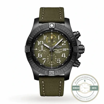 Replica Breitling Avenger Green Leather 45mm V13317101L1X1 - 1:1 Swiss Replica Watch