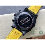 Khaki green Night Mission dial with large white luminous Arabic numerals