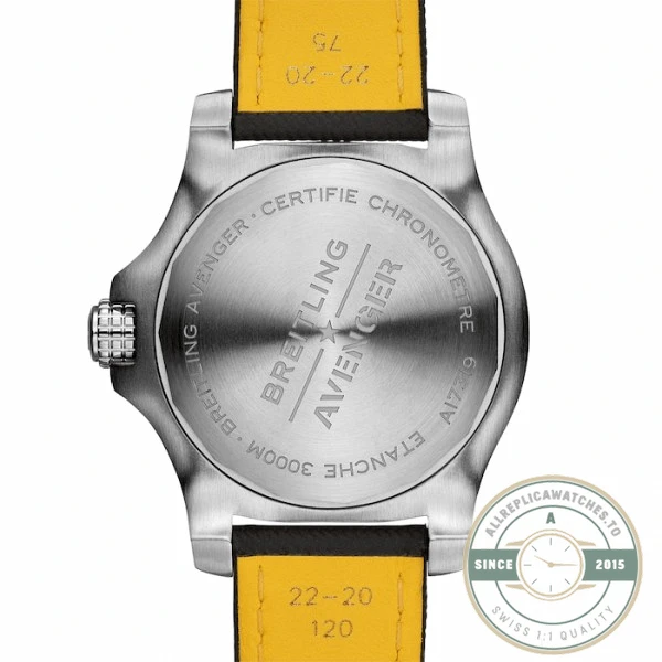 Replica Breitling Avenger Men Automatic Yellow Leather Watch A17319101I1X2 - Affordable Super Clone Watch