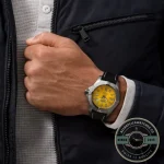 Replica Breitling Avenger Men Automatic Yellow Leather Watch A17319101I1X2 - Factory Super Clone Watch