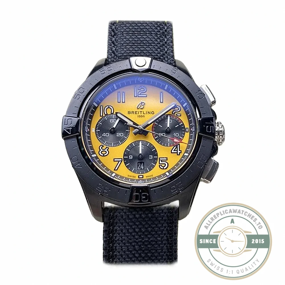 Replica Breitling Avenger Men Black Yellow Dial SB0147101I1X2 - High-Grade Replica Watch