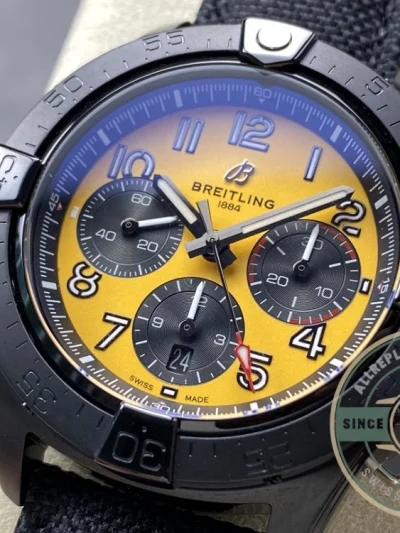 Replica Breitling Avenger Men Black Yellow Dial SB0147101I1X2 - Top-Tier Swiss Replica Watch