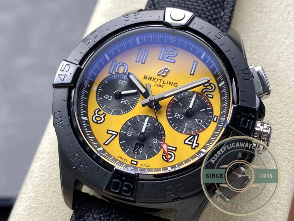 Replica Breitling Avenger Men Black Yellow Dial SB0147101I1X2 - Top-Tier Swiss Replica Watch