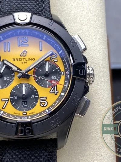 Replica Breitling Avenger Men Black Yellow Dial SB0147101I1X2 - Swiss Movement Replica Watch