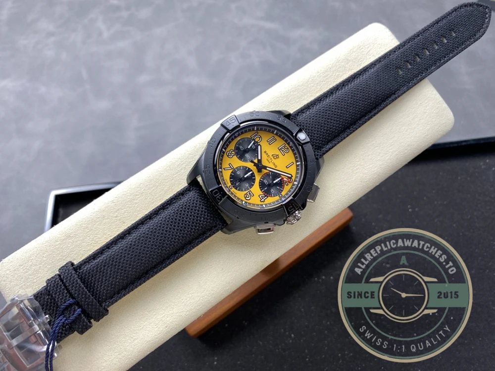 Replica Breitling Avenger Men Black Yellow Dial SB0147101I1X2 - Affordable Super Clone Watch