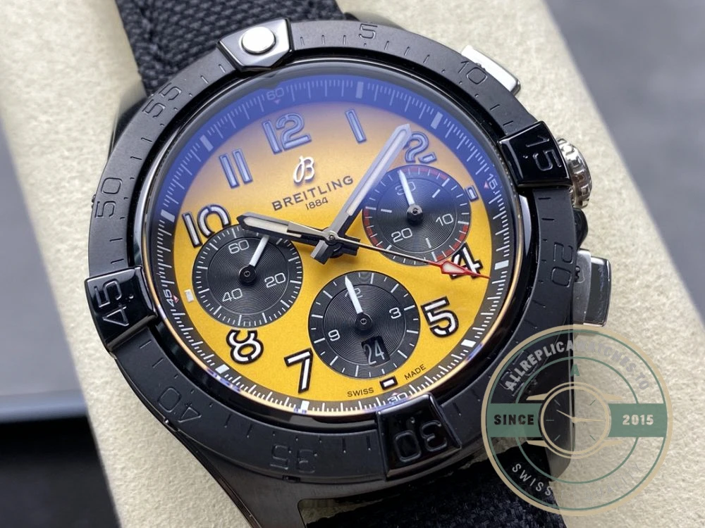 Replica Breitling Avenger Men Black Yellow Dial SB0147101I1X2 - Affordable Super Clone Watch