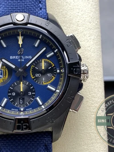 Replica Breitling Avenger Men Blue Leather SB01474A1C1X1 - Swiss Movement Replica Watch
