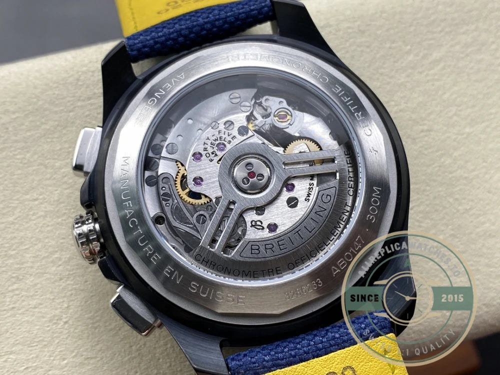 Replica Breitling Avenger Men Blue Leather SB01474A1C1X1 - High-Grade Replica Watch