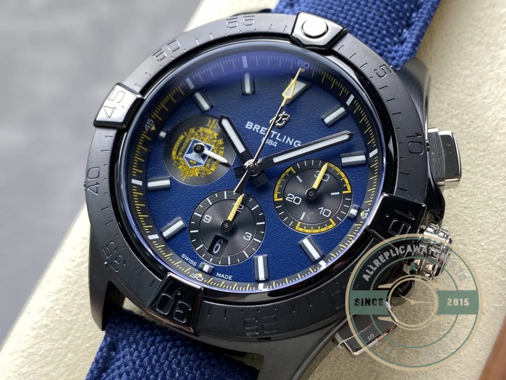 Replica Breitling Avenger Men Blue Leather SB01474A1C1X1 - Factory Super Clone Watch