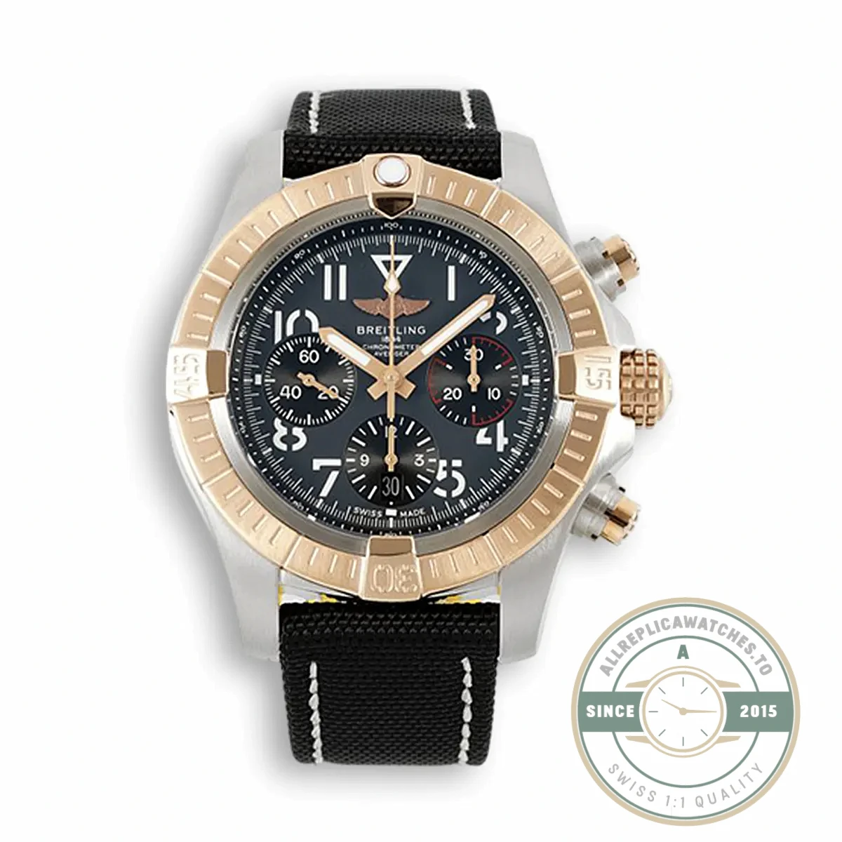 Replica Breitling Avenger Stainless Steel 18K Gold 45mm UB01821A1B1X1 - Luxury Replica Watch