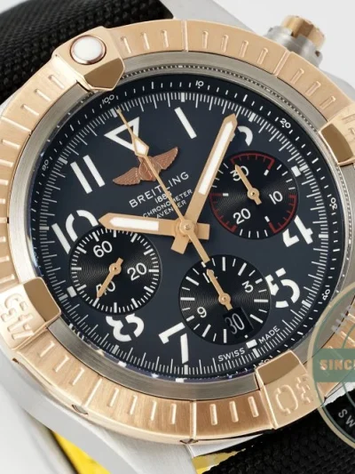 Replica Breitling Avenger Stainless Steel 18K Gold 45mm UB01821A1B1X1 - High-Grade Replica Watch