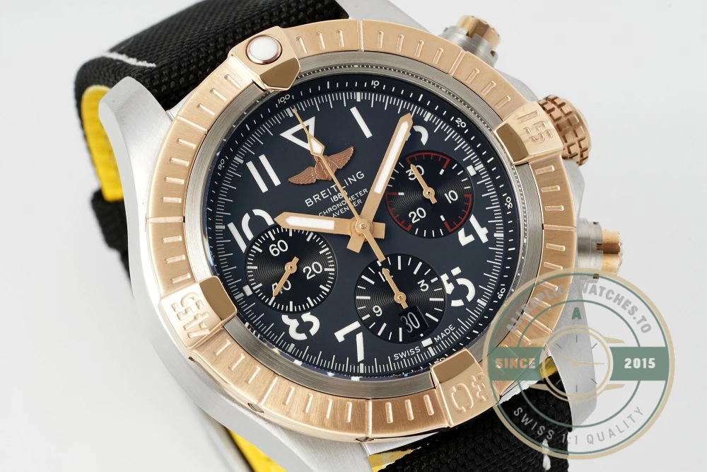 Replica Breitling Avenger Stainless Steel 18K Gold 45mm UB01821A1B1X1 - High-Grade Replica Watch