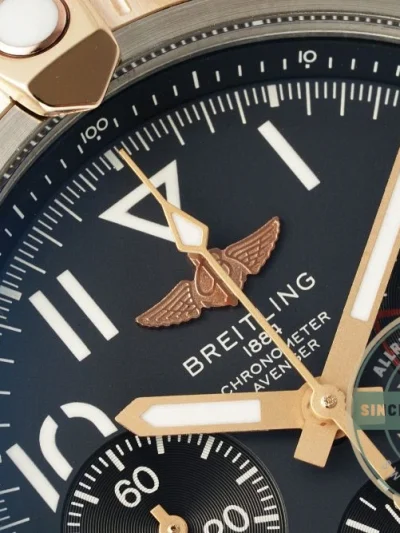 Replica Breitling Avenger Stainless Steel 18K Gold 45mm UB01821A1B1X1 - Factory Super Clone Watch