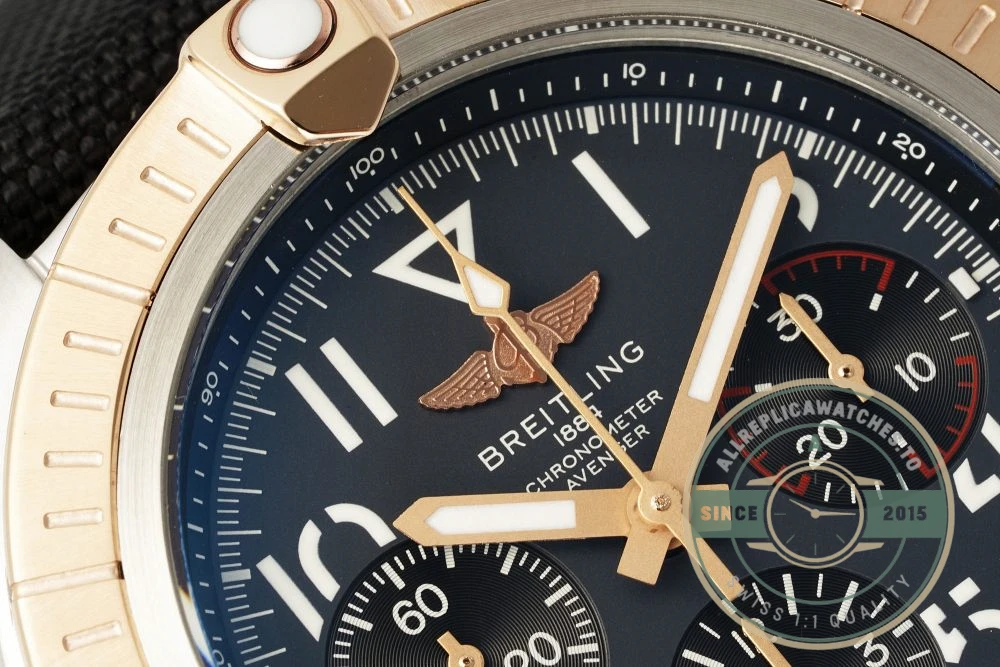 Replica Breitling Avenger Stainless Steel 18K Gold 45mm UB01821A1B1X1 - Factory Super Clone Watch