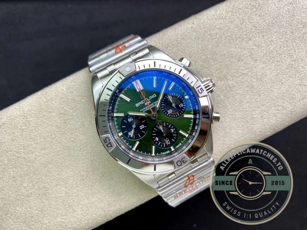 Replica Breitling Chronomat Automatic Green 42mm AB01343A1L1A1 - Swiss-Made Clone Watch