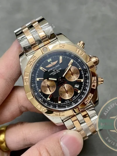 Replica Breitling Chronomat Gold 44 mm CB011012B957 - Swiss Movement Replica Watch