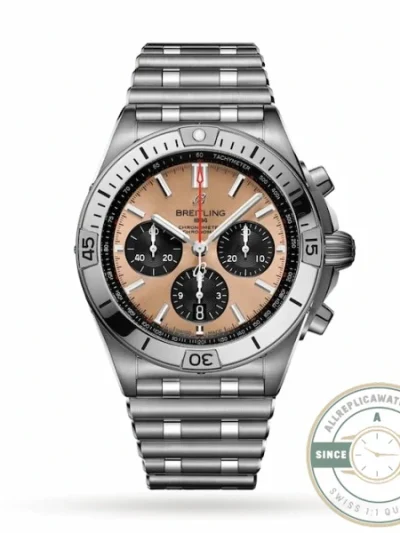 Replica Breitling Chronomat Gold Stainless Steel 42 mm AB0134101K1A1 - Affordable Super Clone Watch