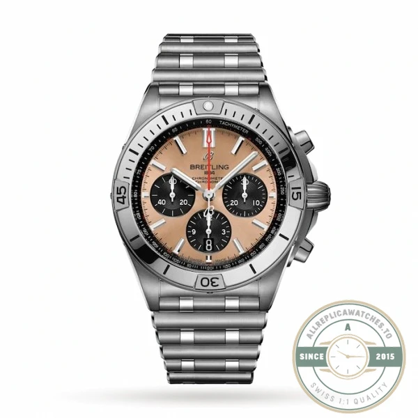 Replica Breitling Chronomat Gold Stainless Steel 42 mm AB0134101K1A1 - Affordable Super Clone Watch