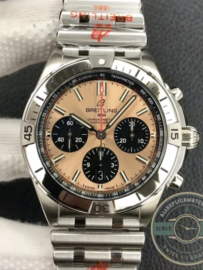 Replica Breitling Chronomat Gold Stainless Steel 42 mm AB0134101K1A1 - Affordable Luxury Replica Timepiece