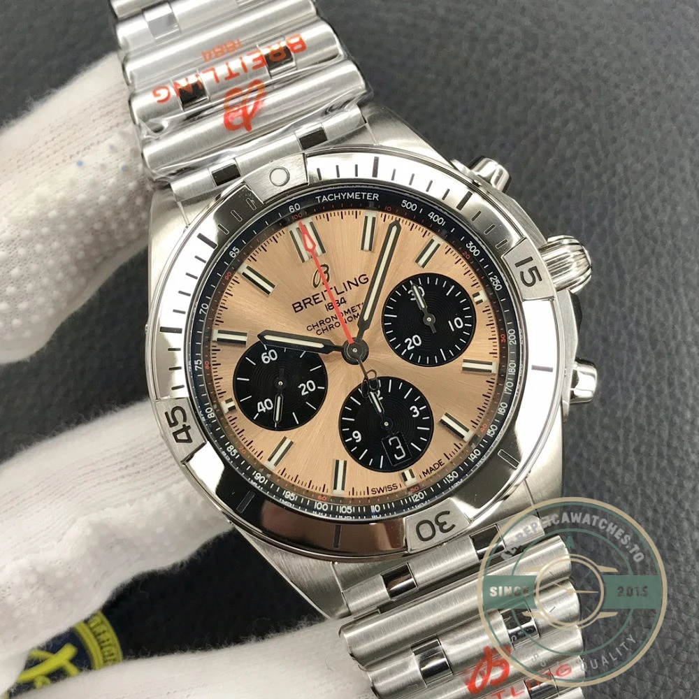 Replica Breitling Chronomat Gold Stainless Steel 42 mm AB0134101K1A1 - Top-Tier Swiss Replica Watch