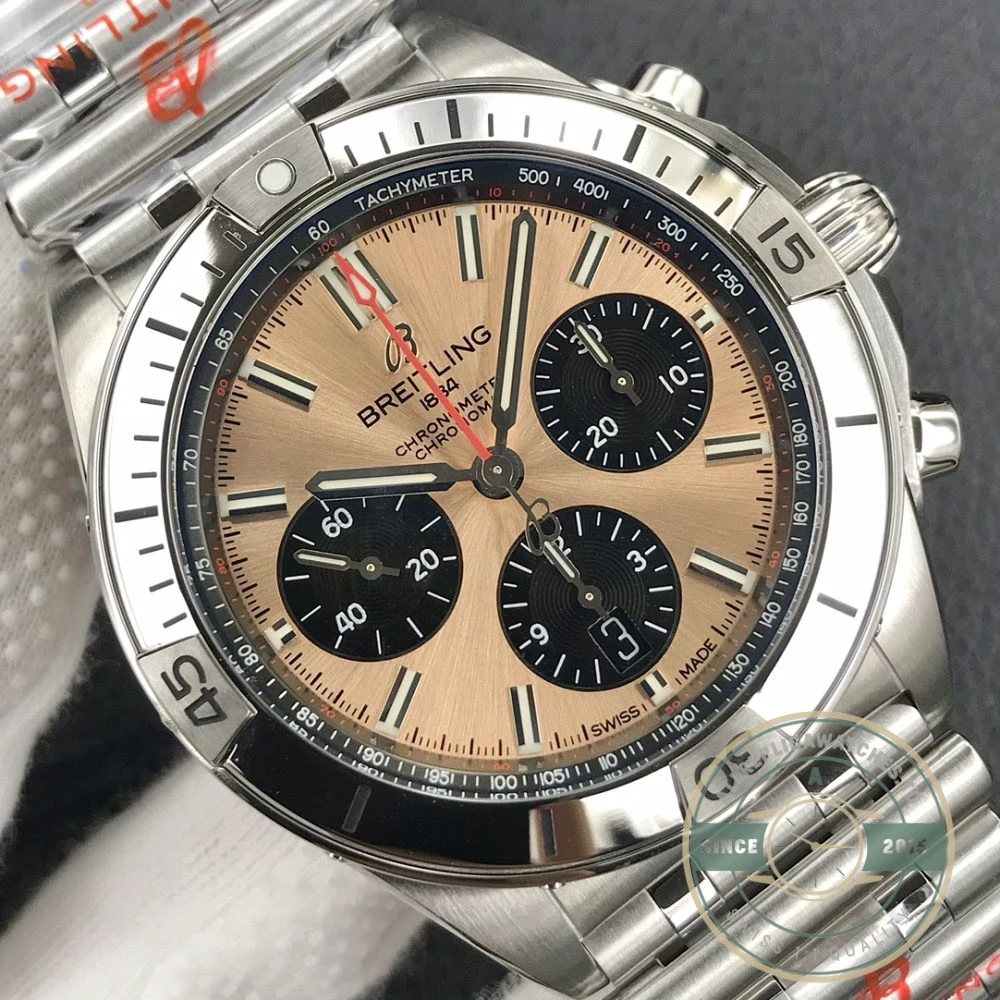 Replica Breitling Chronomat Gold Stainless Steel 42 mm AB0134101K1A1 - Budget Luxury Replica Watch