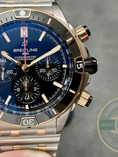 Replica Breitling Chronomat Men Automatic Bicoloured Watch 44 mm UB0136251B1U1 - Premium Super Clone Watch