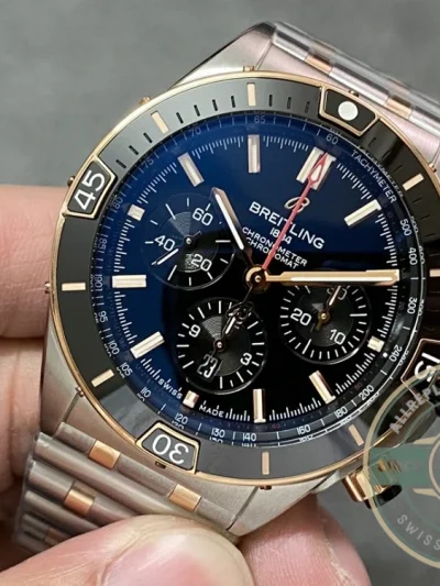 Replica Breitling Chronomat Men Automatic Bicoloured Watch 44 mm UB0136251B1U1 - Luxury Replica Watch