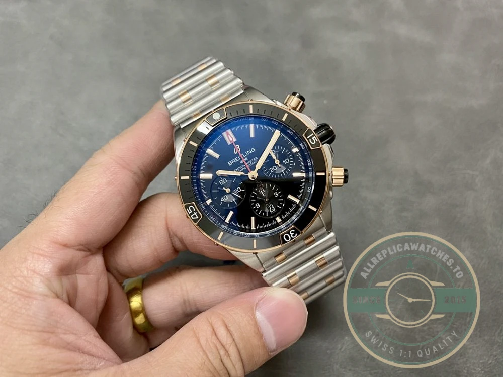 Replica Breitling Chronomat Men Automatic Bicoloured Watch 44 mm UB0136251B1U1 - Affordable Super Clone Watch