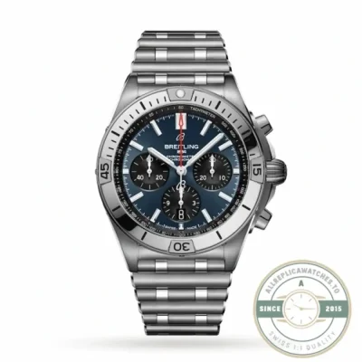 Replica Breitling Chronomat Men Blue 42 mm AB0134101C1A1 - High-Grade Replica Watch